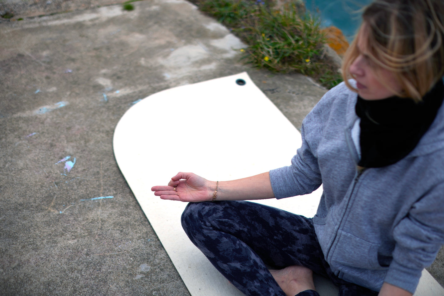 Tapis de yoga en laine et liège 100% naturel